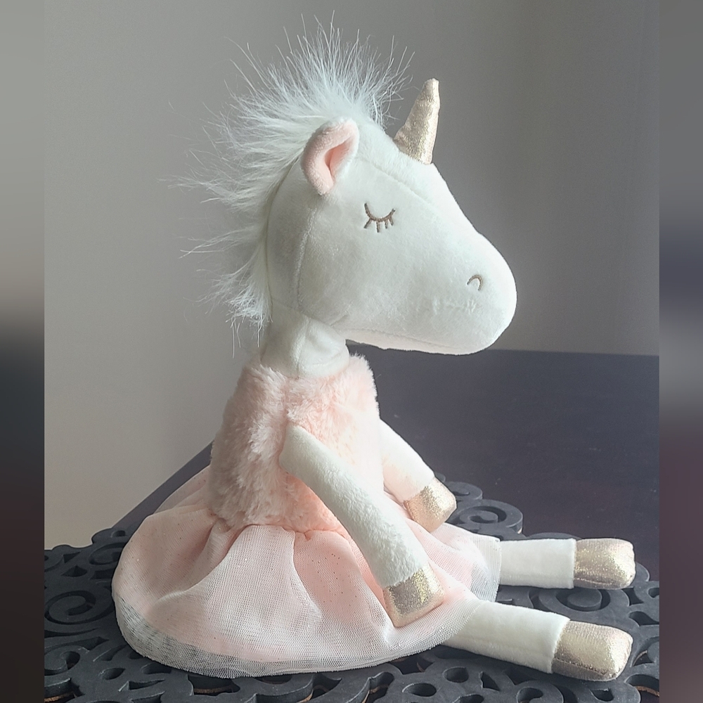 Coco Village Ballerina White/Pink/Gold Plush